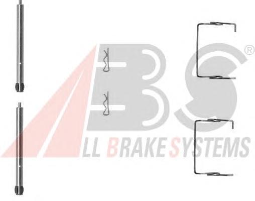 Комплект пружинок крепления дисковых колодок задних ABS 1267Q цена, от 5.96 USD