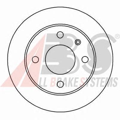 Disco do freio dianteiro Ford Escort 7 GAL, AFL