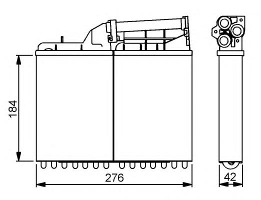 58053 NRF radiador de forno (de aquecedor)