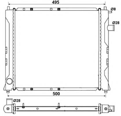 Купить 58107A NRF Радиатор водяной