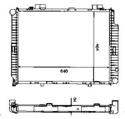 Radiador de esfriamento de motor 58099 NRF