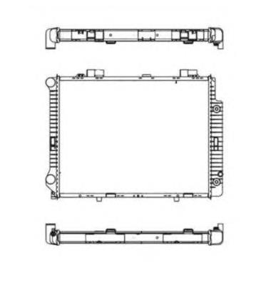 58098 NRF radiador de esfriamento de motor