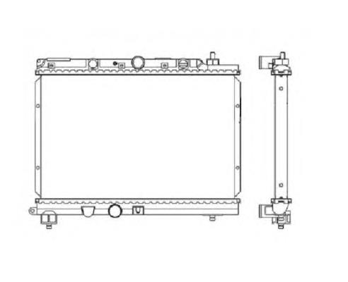 55305 NRF radiador de esfriamento de motor