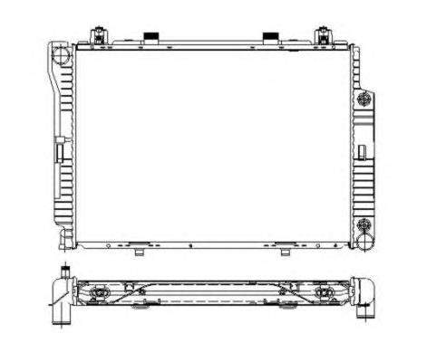 55316 NRF radiador de esfriamento de motor