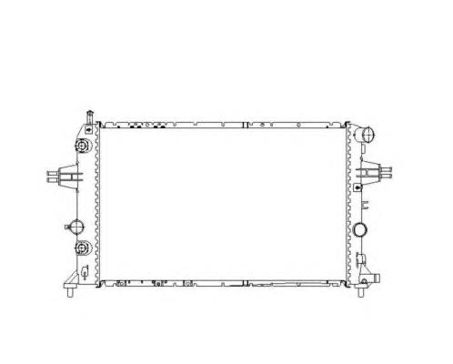 1300407 Opel radiador de esfriamento de motor