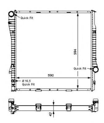 55328 NRF radiador de esfriamento de motor