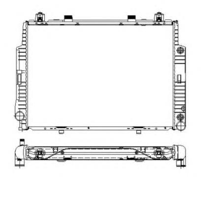 512716 Termal radiador de esfriamento de motor