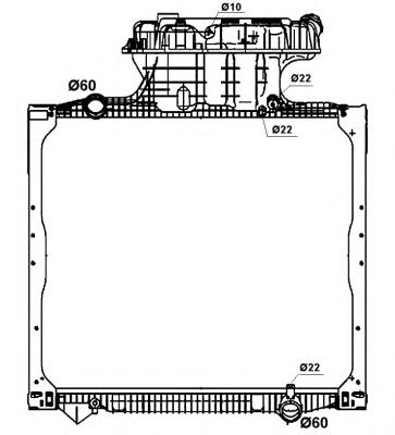 3.16209 Diesel Technic radiador de esfriamento de motor