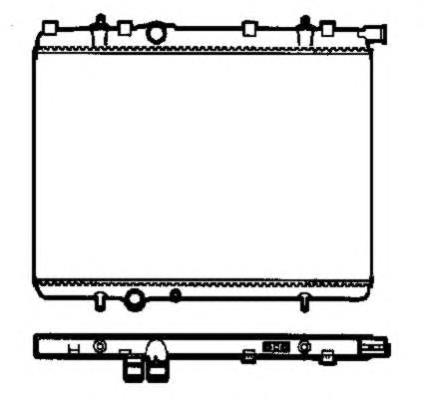 56095 NRF radiador de esfriamento de motor