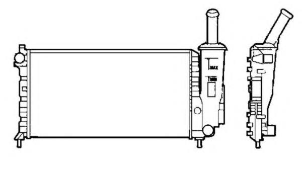 46827082 Fiat/Alfa/Lancia radiador de esfriamento de motor