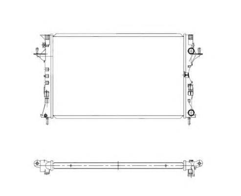 Radiador de esfriamento de motor para Renault Trucks C 