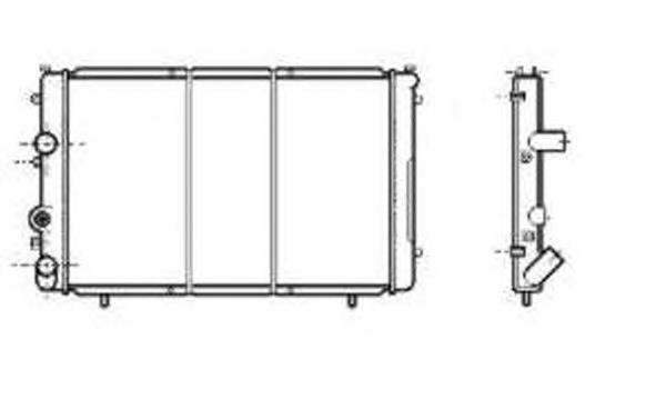 Radiador de esfriamento de motor 58186 NRF