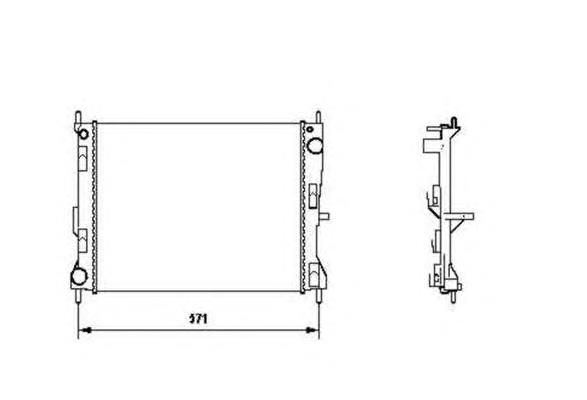 RA0230870 Jdeus radiador de esfriamento de motor