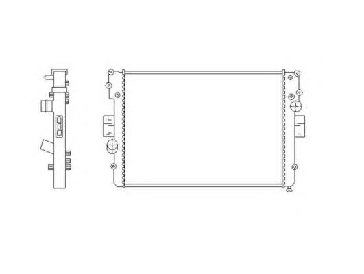 504045487 Iveco radiador de esfriamento de motor
