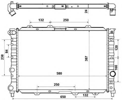 58202 NRF radiador de esfriamento de motor