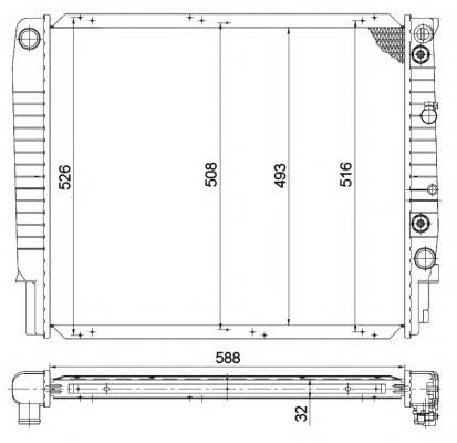 53998 NRF Радиатор основной