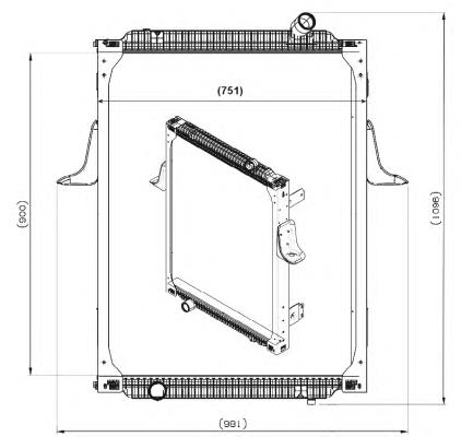 539700 NRF radiador de esfriamento de motor