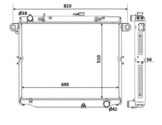 1640066112 Toyota radiador de esfriamento de motor