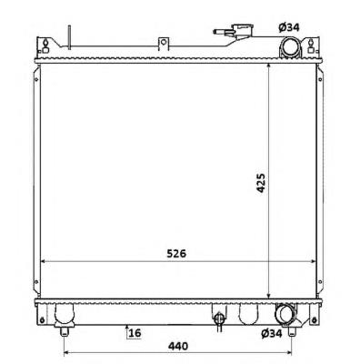 742408-4 Polcar radiador de esfriamento de motor