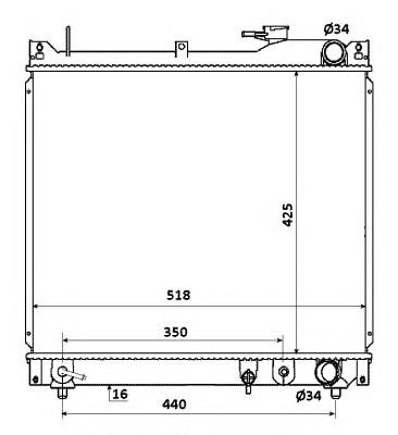 1770066D12 Suzuki radiador de esfriamento de motor