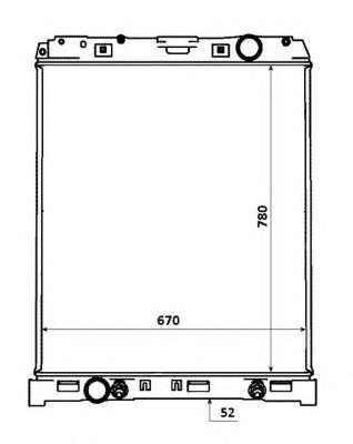 53883 NRF radiador de forno (de aquecedor)