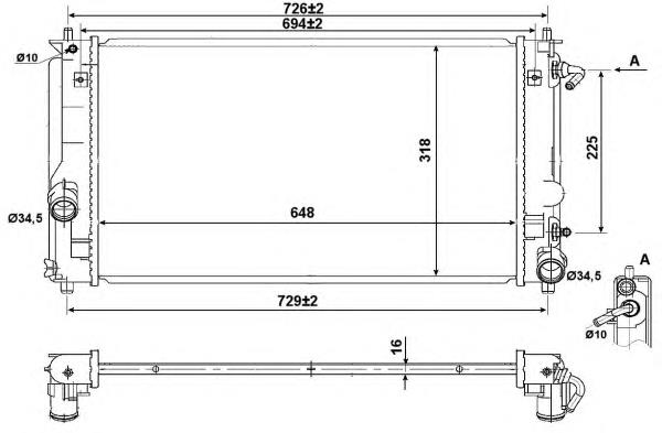 Купить 53894 NRF Радиатор водяной