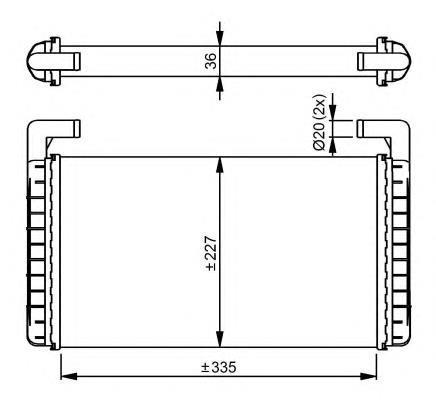 6.73011 Diesel Technic radiador de forno (de aquecedor)