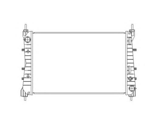 54503 NRF radiador de esfriamento de motor