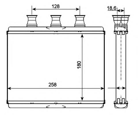 54278 NRF radiador de forno (de aquecedor)