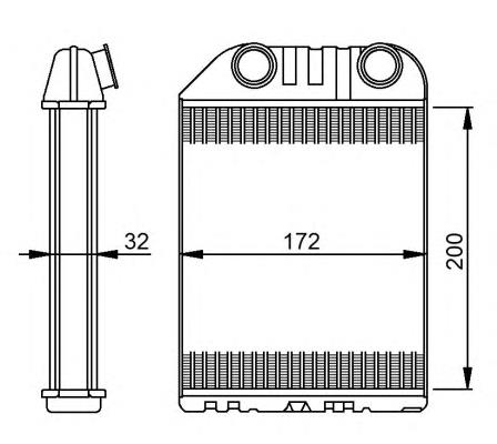 54287 NRF radiador de forno (de aquecedor)