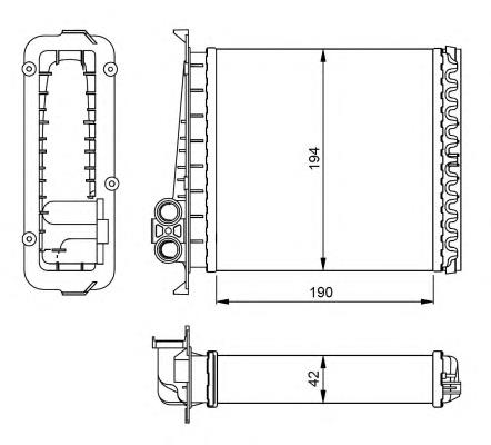 54284 NRF radiador de forno (de aquecedor)