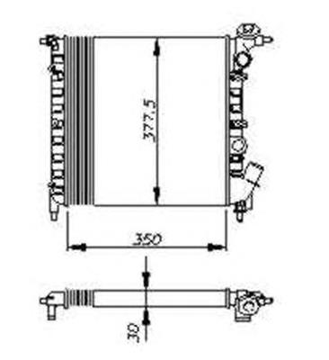 54685 NRF radiador de esfriamento de motor