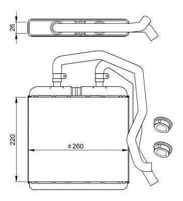 54217 NRF radiador de forno (de aquecedor)