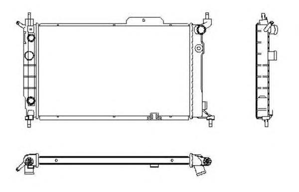 Radiador de esfriamento de motor 54201 NRF