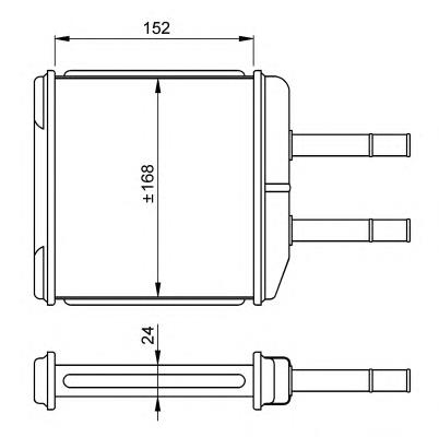 54260 NRF radiador de forno (de aquecedor)