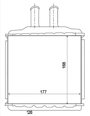 256M09 Jdeus radiador de forno (de aquecedor)