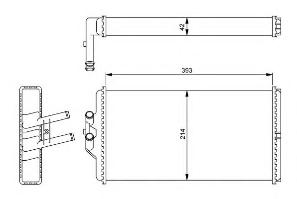 54241 NRF radiador de forno (de aquecedor)