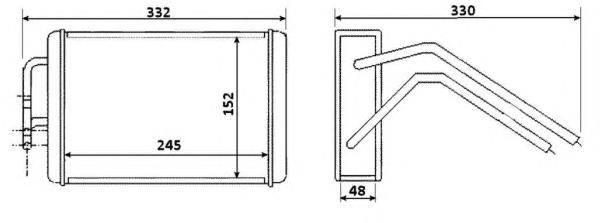 54232 NRF radiador de forno (de aquecedor)