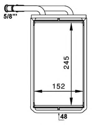 54234 NRF radiador de forno (de aquecedor)