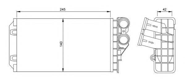 54251 NRF radiador de forno (de aquecedor)