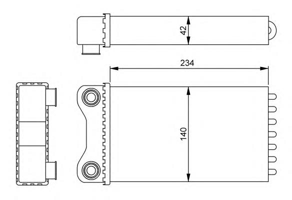 54252 NRF radiador de forno (de aquecedor)