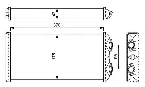 54246 NRF radiador de forno (de aquecedor)