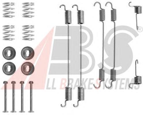 0750Q ABS kit de montagem das sapatas traseiras de tambor