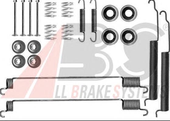 Установочный комплект задних барабанных колодок ABS 0768Q цена, от 11.33 USD