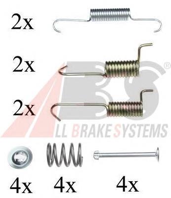 Kit de montagem das sapatas traseiras de tambor para Hyundai Tucson (JM)