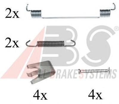 0827Q ABS kit de montagem das sapatas traseiras de tambor