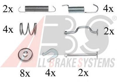 0810Q ABS kit de reparação das sapatas do freio