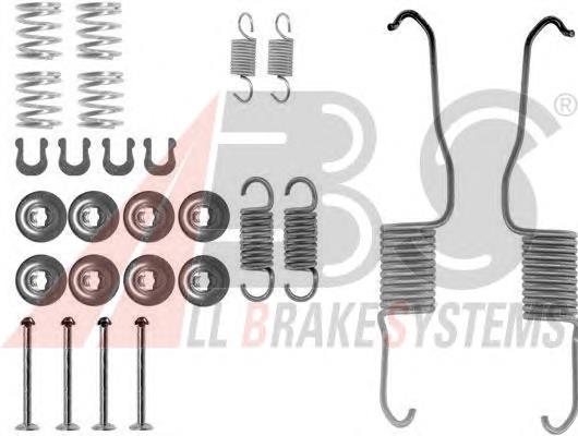 Установочный комплект задних барабанных колодок ABS 0684Q цена, от 13.65 USD