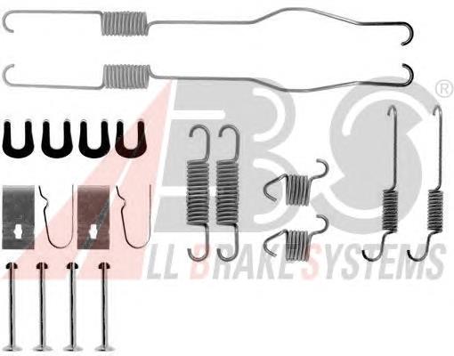 Установочный комплект задних барабанных колодок ABS 0694Q цена, от 23.42 USD