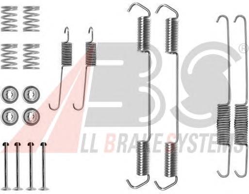 Kit de montagem das sapatas traseiras de tambor 0689Q ABS